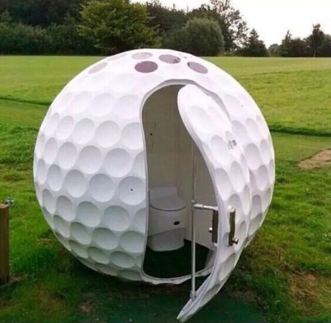 How to get a toilet built on a golf course in the green belt