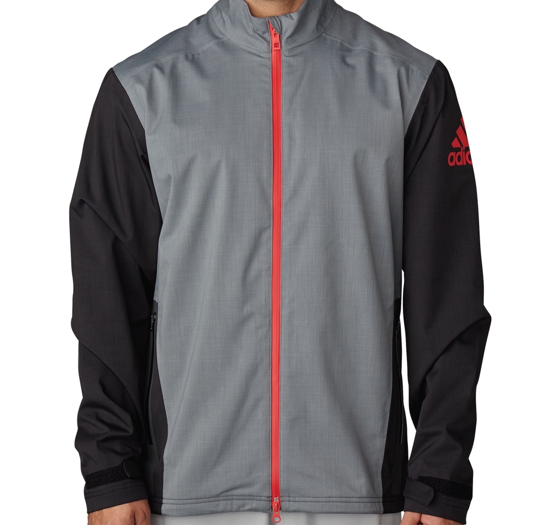 adidas golf waterproof heathered rain jacket