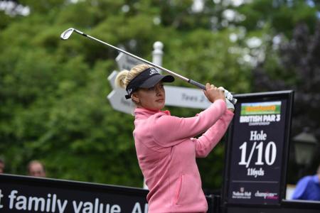 Amy Boulden, Trish Johnson and Carly Booth