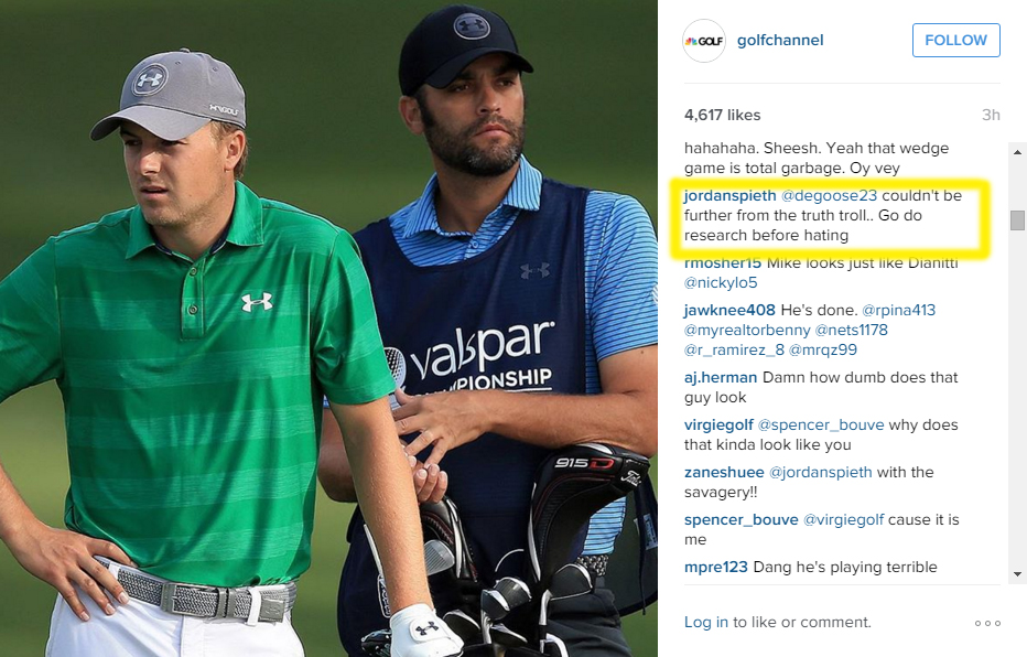 Jordan Spieth hits back at 'haters' - GolfPunkHQ