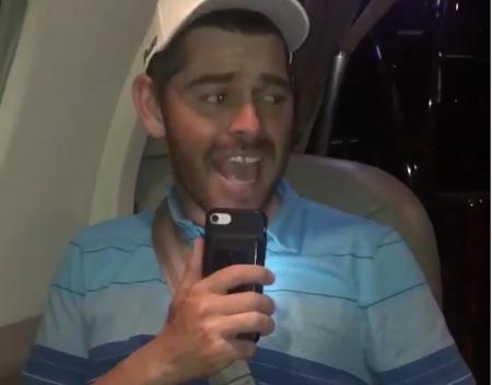 Louis Oosthuizen celebrates grand slam