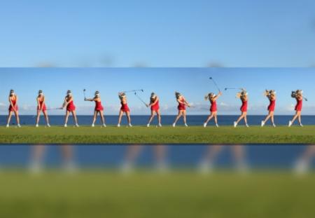 Paige Spiranac's crazy golf capering